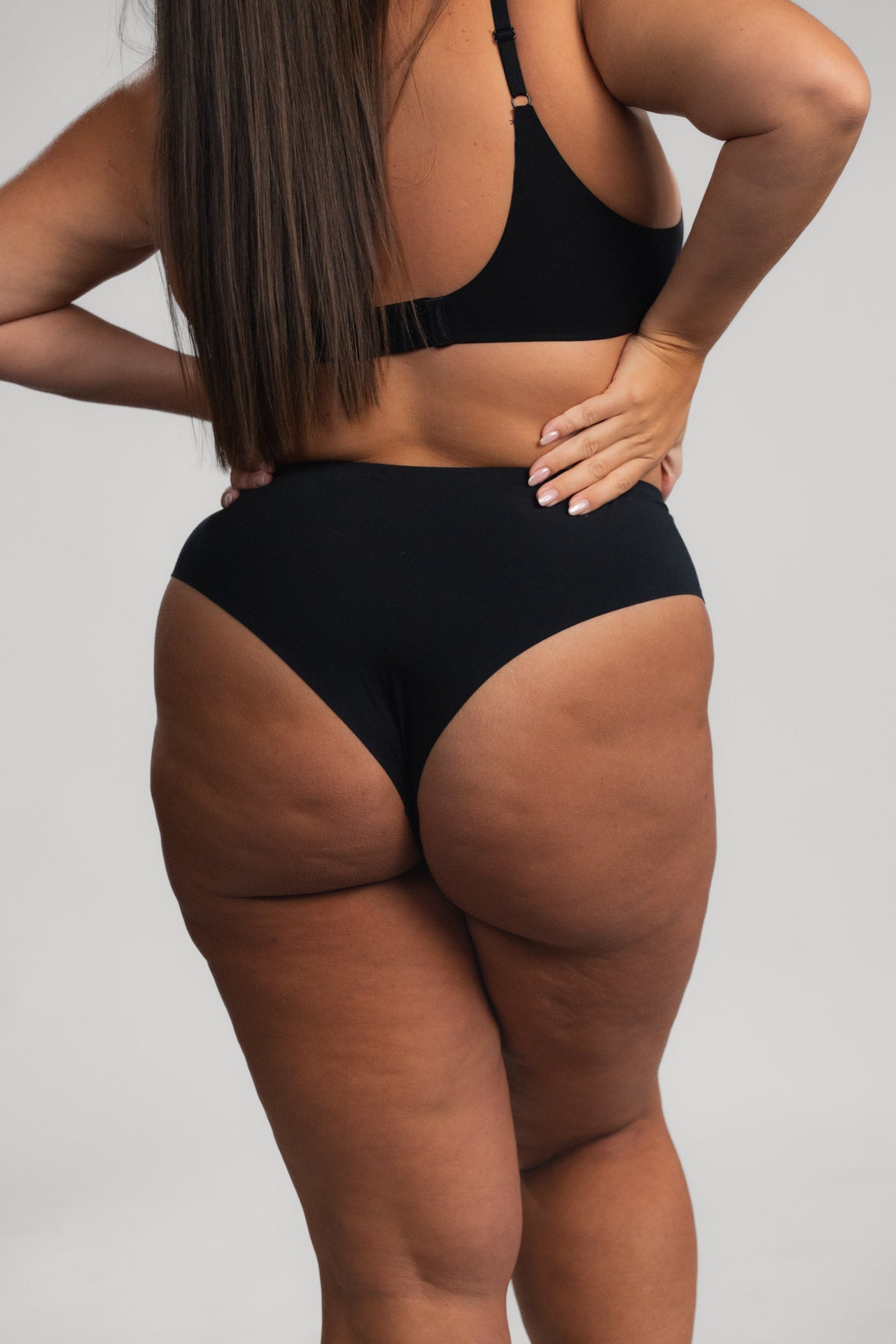 Slip brasiliana Seamless LUXE BLACK - 2 pezzi
