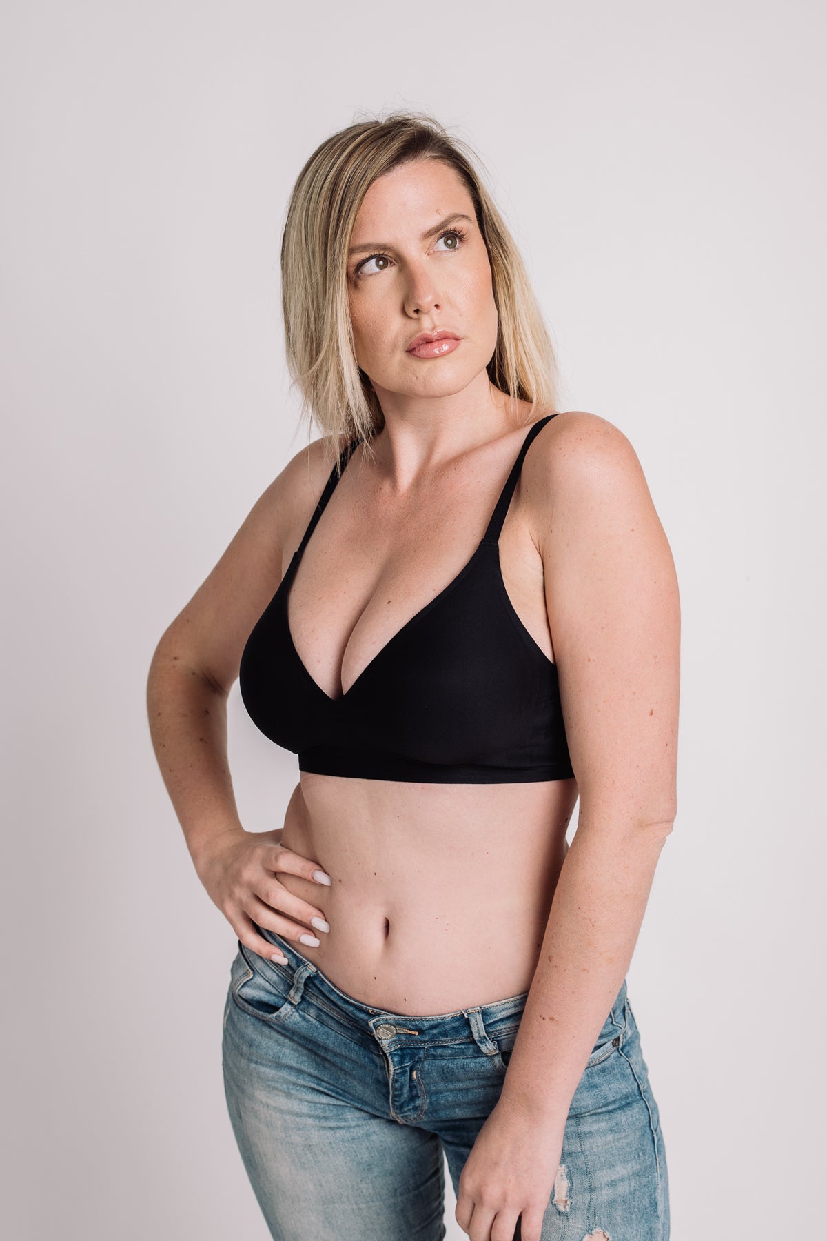 Seamless nedrček BLACK – pogled 7