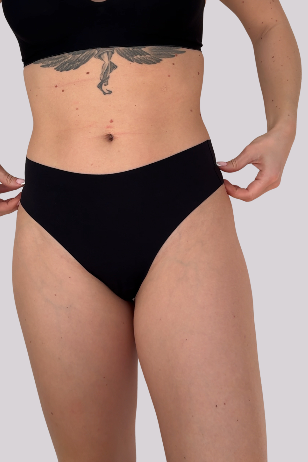Slip brasiliana Seamless SCULPT BLACK