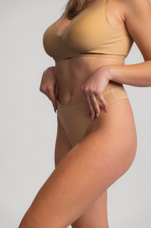 Tanga Seamless LUXE BEIGE - 2 pezzi